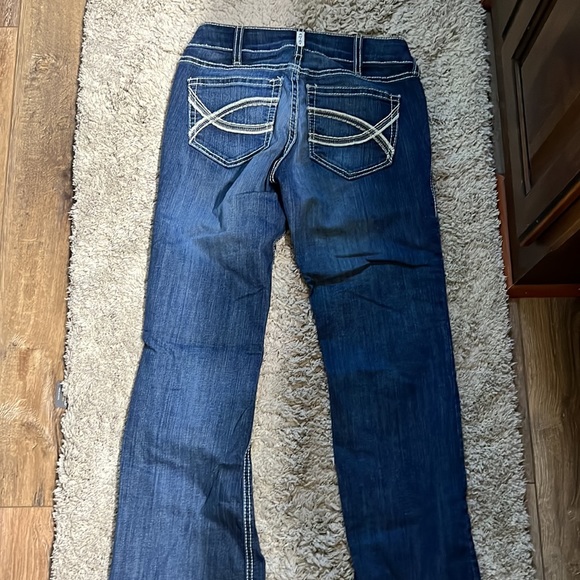 Ariat dark wash boot cut jeans. Size 26R. Worn twice!! - Picture 2 of 2